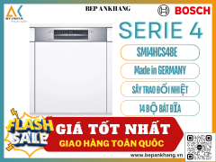 Máy Rửa Chén Bát Bosch SMI4HCS48E Series 4 Bán Âm